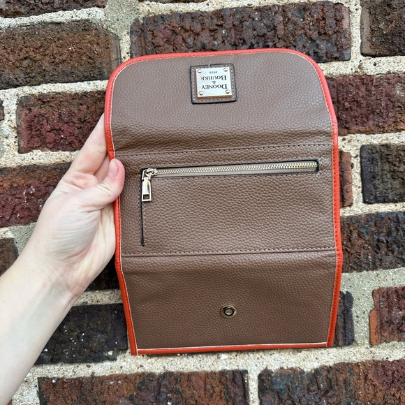 NEW🧡 Dooney & Bourke Pebble Grain Continental Clutch (“Elephant”/Orange) - Picture 5 of 9